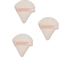 3x Beautyblender | Beauty Blender | Make Up Spons | Latex vrij | Make-Up Sponsje | Makeup Sponge | Donker Roze | driehoek
