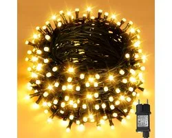 Cshare Kerstlichtsnoer voor buiten, 20 m, 200 leds, lichtketting, kerstboom