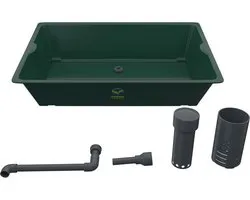 Système aquaponique avec drainage par siphon Bell sans courant - Kit hydroponique intérieur et extérieur