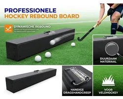 Hockey Rebounder box premium - ProRebound ONE - Professionele Hockey Rebounder Balk - Premium Rebound Trainer voor Techniek, Passing & Balcontrole - Duurzaam Kunststof - Indoor & Outdoor
