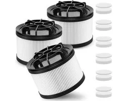 3-delige Filterset + 6 Voor/Achtermotorfilters - Geschikt voor Levoit LVAC 200 Draadloze Stofzuigers (LSV-V201F-WUS)