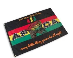 AFCA Vlag 3LB Skull 150cm * 100cm - AFCA - Ajax - Amsterdam - Rasta - 3 little birds - Vlag - Fanwear