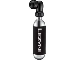 Lezyne Twin Speed Drive Co2 16g - Compacte Co2 inflator - Neopreen hoes - Presta en Schrader ventielen - Aluminium - Zwart