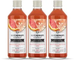 Sodastream Crafted Mixers Elderflower Grapefruit Siroop - 3 pack