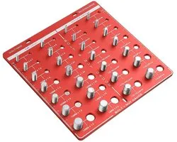 28 Nut Thread Checker Gauge RVS & Inch Size Identifier voor Mechanica, Doe-het-zelf, Werkplaatsgereedschap
