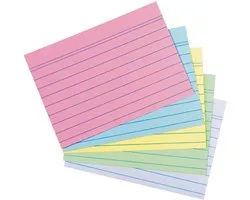 Karteikarte A6 liniert 4 Farb.+wei� Bl. Engel 200er