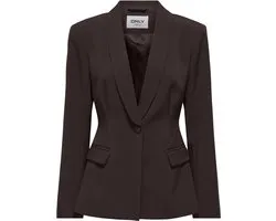 Only Blazer Onlastrid L/s Sculpture Blazer Cc T 15376791 Chocolate Torte Dames Maat - W36