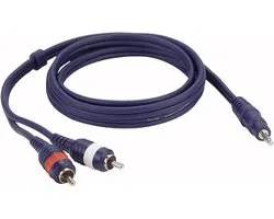 DAP Audio Mini Jack naar RCA Overgangskabel 6m - Mini Jack Stereo naar 2x RCA (Tulp) - 6m