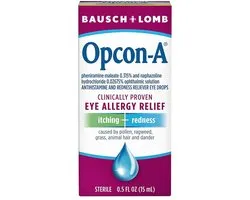 Opcon-A Bausch + Lomb Oogdruppels - Jeukende & Rode Ogen - Allergie - 15 ml