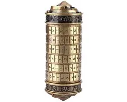 Allecto plus - Mini Cryptex Slot Verjaardagscadeau voor Haar - Da Vinci Code Stijl - Romantisch Design - Persoonlijke Code - Ideeën voor Verjaardagscadeau