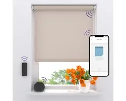 DTCH® Elektrisch rolgordijn Lichtdoorlatend - Easy - Sand - 170 x 190 cm - Motionblinds CMD-02-P