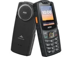 AGM M6 - rugged telefoon - zaklamp - dual sim - 2-4'scherm - waterdichte luidspreker - 109dB - zwart