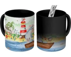 Magic Mug - Photo Warm Mugs - Coffee Mug - Enfants - Beach - Animaux - Bébé - Kids - Magic Mug - Cup - 350 ML - Tea Mug - Sinterklaas decoration - Handout gifts for children - Shoe presents Sinterklaas