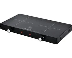 Royal Swiss Hob - Table de cuisson électrique sur pied - 2x 1200 Watt - Or - YQ-224