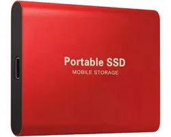 Draagbare Externe SSD Opslagschijf - Hoge Snelheid & Compact voor PC, Tablet en Smartphone