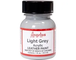 Angelus Leather Acrylic Paint - textielverf voor leren stoffen - acrylbasis - Light Grey - 29,5ml