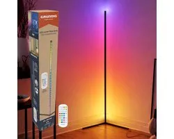Grundig Lampe d'angle LED Sur Pied - 140x30x30cm - 5W - Musique