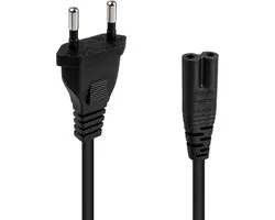 2-polige netkabel voor JBL PartyBox 110 310 710 luidspreker, universele stroomkabel voor tv, PS3, PS4, PS5, Xbox One S/X, AC Power Cord, Eurostekker Power Cable compatibel als JBL PartyBox oplaadkabel