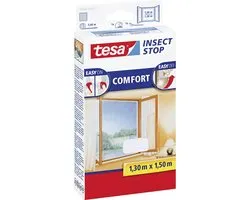 Tesa Vliegenhor raam - 2x - wit - 130x150 cm - insectenhor - Easy-on/off