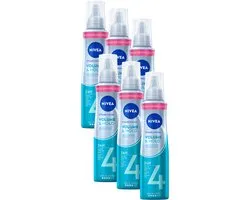 NIVEA Volume Care Styling Mousse - Haarmousse - Bevat Hydraterende Vitamine B3 - Haarverzorging - Voordeelverpakking - 6 x 150 ml