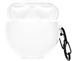 kwmobile Earphones Case for Huawei FreeBuds 3 Case - Clear TPU Silicone Earbuds Cover - Transparent