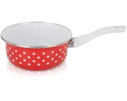 Série Orion Tecka - Casserole Émail - 16 cm - 950 ml - Style Rétro