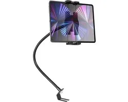 Auto Stoel Rail Tablet Houder, Vrachtwagen Tablethouder | Car Seat Rail Tablet Holder mit Zwanenhals Metalen Arm, voor iPad Pro Air Mini, iPhone, Galaxy Tab, Lenovo, Telefoon, 4-13"