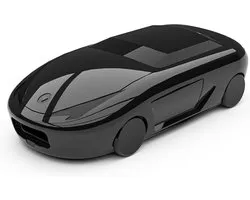 SnelShoppen - Draadloze CarPlay Adapter 2-in-1 voor Apple iOS 10+ en Android 11+, 5G Wi-Fi en Bluetooth 5.8, Luxe Sportauto Design, Direct Gebruik, Au