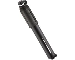 Lezyne HV Sport Drive S - Minipomp - Fietspomp klein - Pomp voor onderweg - Tot 6.2 bar - Presta en Schrader ventielen - Aluminium - Zwart