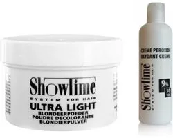 [Combo] Showtime Ultralight Blondeerpoeder (100gram) + Showtime Oxidant Creme Peroxide 9% - (250ml)