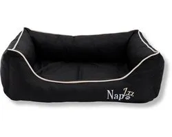 NapZZZ Hondenmand waterproof divan zwart L: 100 x 80 cm