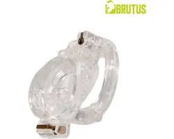 Brutus - Chastity Cage Clear - Système de double verrouillage - Conception ergonomique