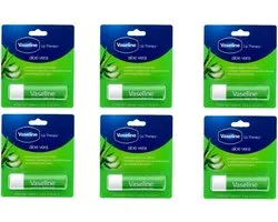 Baume à lèvres Vaseline Aloë Vera - 6 x 4,8 g