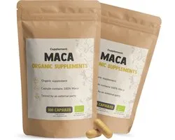 Combideal Maca 2x 100 Capsules - Bio - 500 MG par capsule - Geen poudre - Supplément - Racine - Superaliment - Énergie & Libido - Pure