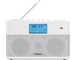 Compacte DAB Radio - Stereo Radio - Muziek Luisteren - Bluetooth Streaming - 2 x 3 Watt - Wit