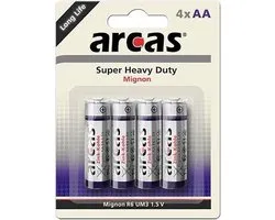 Arcas 107 00406, Batterie à usage unique, AA, Zinc-Carbone, 1,5 V, 4 pièce(s), 960 mAh