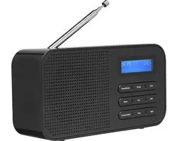 Denver DAB Radio - Noodradio / Noodpakket - Batterijen & Netstroom - Keukenradio - Draagbare Radio - DAB42 - Zwart