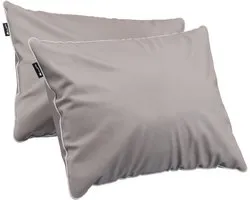 Cloudpillo Duopack Kussenslopen - Set van 2 (55x75 cm) - Luxe Katoen Satijn (300TC) - Stone Grey - Zijdezacht, Hypoallergeen & Ademend