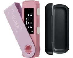 Ledger Nano S Plus Pastel Pink + Case - Hardware Wallet Bundel - Originele Ledger Case