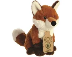 Peluche Aurora Eco Nation Renard 23 Cm Peluche Marron