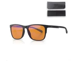LC Eyewear Computerbril - Blauw Licht Bril Zonder Sterkte - Blue Light Glasses - Beeldschermbril Vierkant - Unisex Bril Zonder Sterkte - Oranje/Zwart