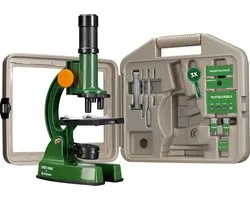 Freek Vonk x BRESSER - Microscope pour Enfants - Grossissement de 100x à 1200x - Incl. Étui et Accessoires de vêtements pour bébé