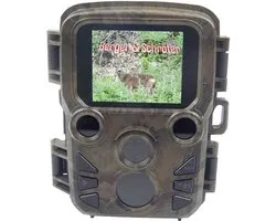 Berger & Schröter - Mini Wildcamera - 16 Mpix LEDs noires, LEDs Low Glow - Time Lapse Video - Camouflage