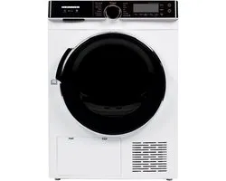 Sèche-linge Pompe à Chaleur Heinner - 10 KG - Sèche-linge avec Label Énergétique A+++ - 14 Programmes - Fonction anti-froissement - Affichage LED - Éclairage tambour - Wit/ Zwart