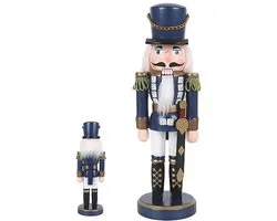 Casse-noisette Soldat de Noël en Bois - 25 cm Décoration de Noël Traditionnelle