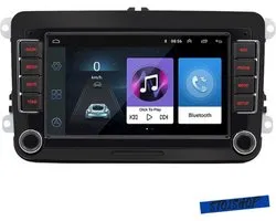 Autoradio - 2din - Apple Carplay - Android Auto - Pour Volkswagen Golf 5 6 Polo Passat B6 B7 Cc Skoda Jetta Universal Muiltmedia - Navigation GPS WiFi - Caméra de recul - Sans USB