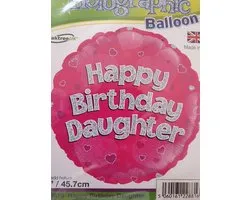 Folieballon happy birthday daughter