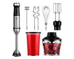 SEPH Staafmixer 7-in-1 Set – 1200W Staafmixer met Mixerstaaf, Hakmolen, Melkopschuimer, Deegkneder, Garde, Kloppers & Maatbeker
