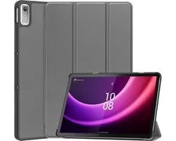 Tablethoes geschikt voor Lenovo Tab P11 Gen 2 Hoesje - Tri-Fold Book Case met Wake/Sleep - Grijs
