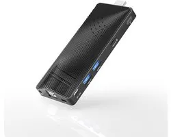 Mini PC Stick Win 10, HEIGAOLAPC Mini Ordinateur sans ventilateur, Pentium N4200 4 Go 64 Go eMMC (1,1 GHz), 0 ports USB 3.0, Ethernet Gigabit RJ45 4K 60 Hz, Wi-Fi BT 5.0, HDMI 2.0